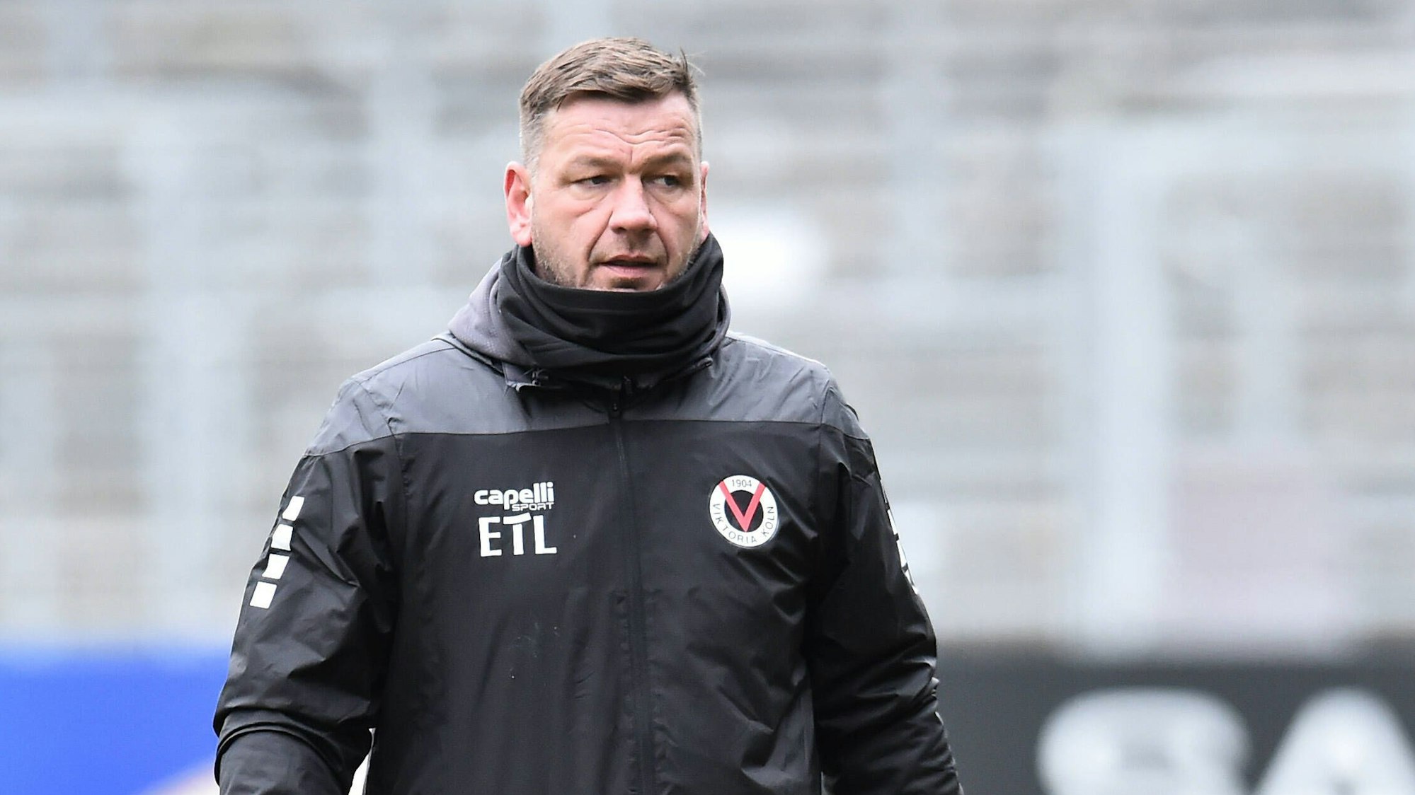 Georg Koch im Jahr 2022 im Sportpark Höhenberg. Der frühere Bundesliga-Spieler war damals bei Viktoria Köln als Torwarttrainer aktiv.