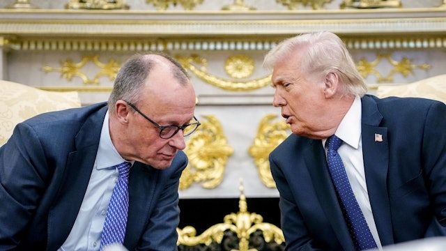 US-Präsident Donald Trump empfängt Bundeskanzler Friedrich Merz (CDU) im Weißen Haus. Themen des Gesprächs waren der Krieg im Iran, der Zollstreit zwischen der EU und den USA, der russische Angriffskrieg gegen die Ukraine und die China-Politik.