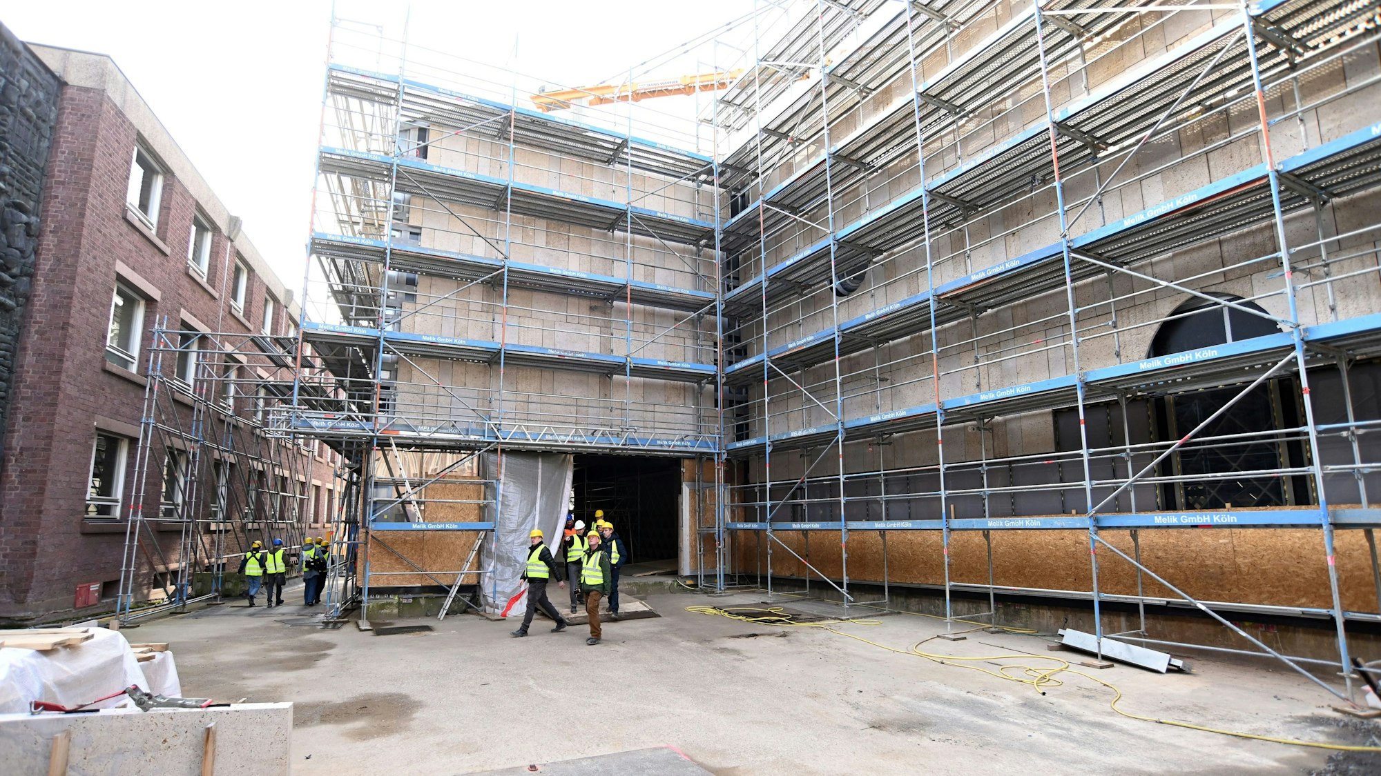 Die Baustelle des neuen Jüdischen Museums Köln.