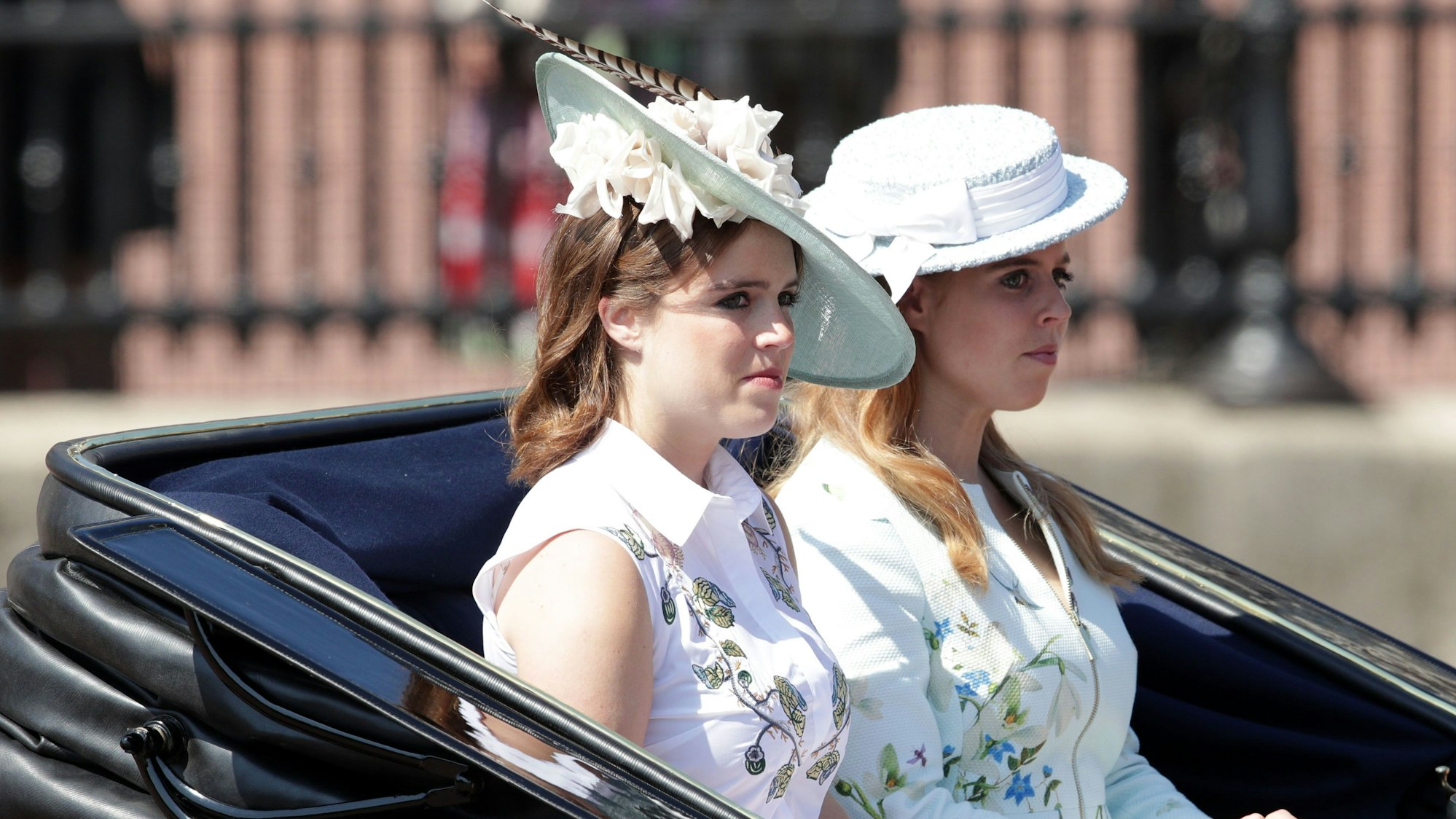 Prinzessin Eugenie und Prinzessin Beatrice bei „Trooping the Colour“. (Archivbild)