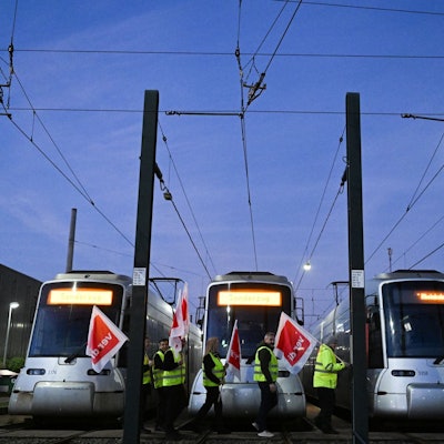Warnstreik bei der Rheinbahn in Düsseldorf (Archivbild)