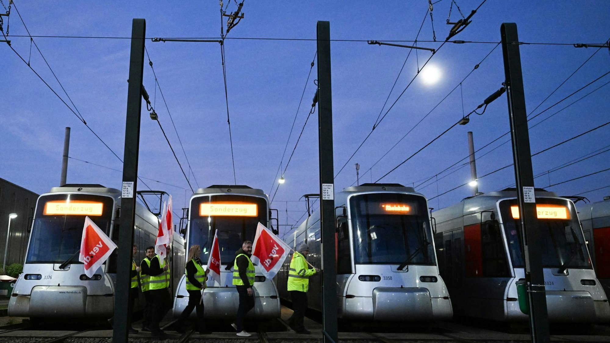 Warnstreik bei der Rheinbahn in Düsseldorf (Archivbild)