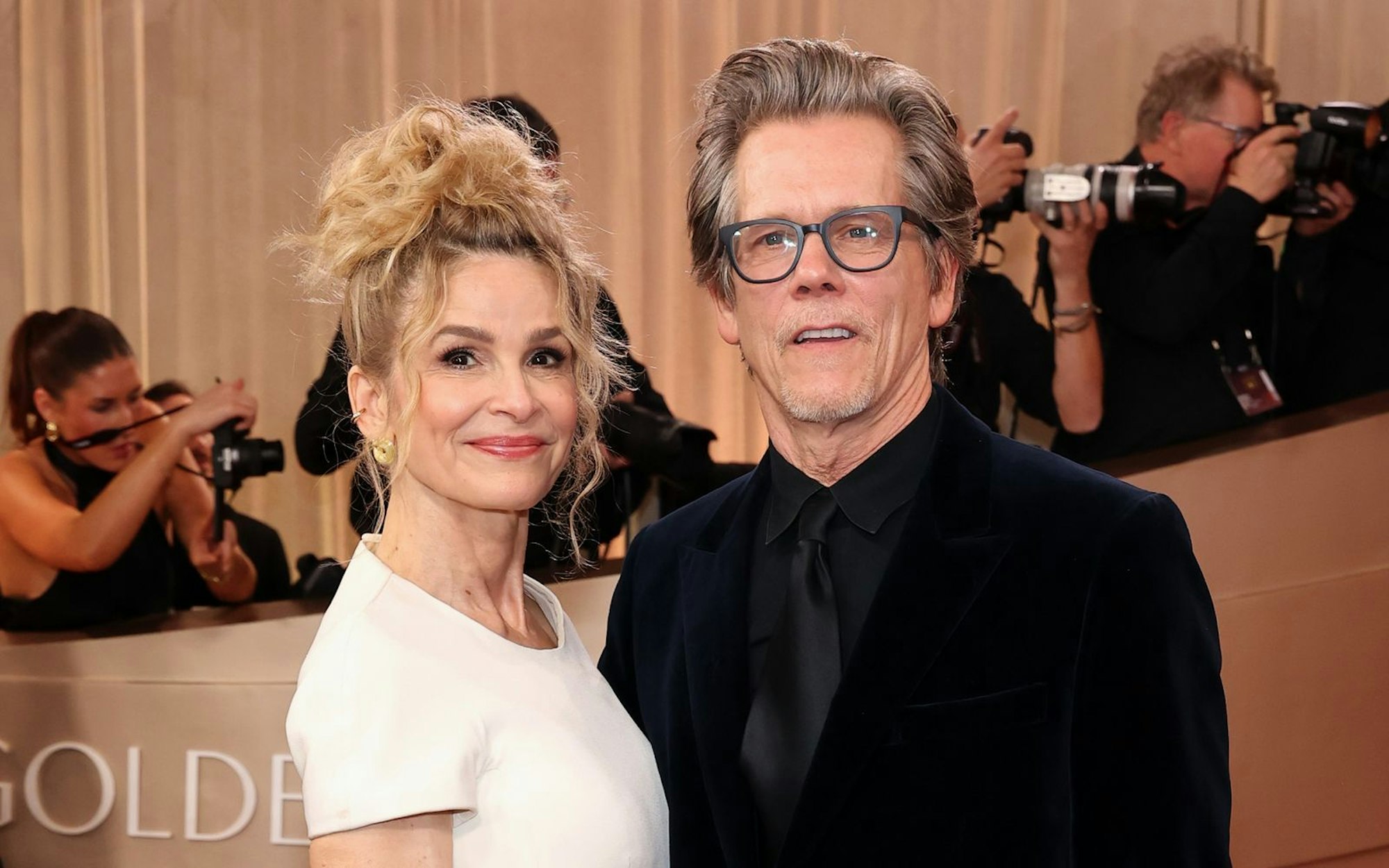 Die Hollywoodstars Kyra Sedgwick und Kevin Bacon (hier bei den Golden Globe Awards 2026) sind seit 1988 verheiratet. (Bild: 2026 Getty Images/Amy Sussman)