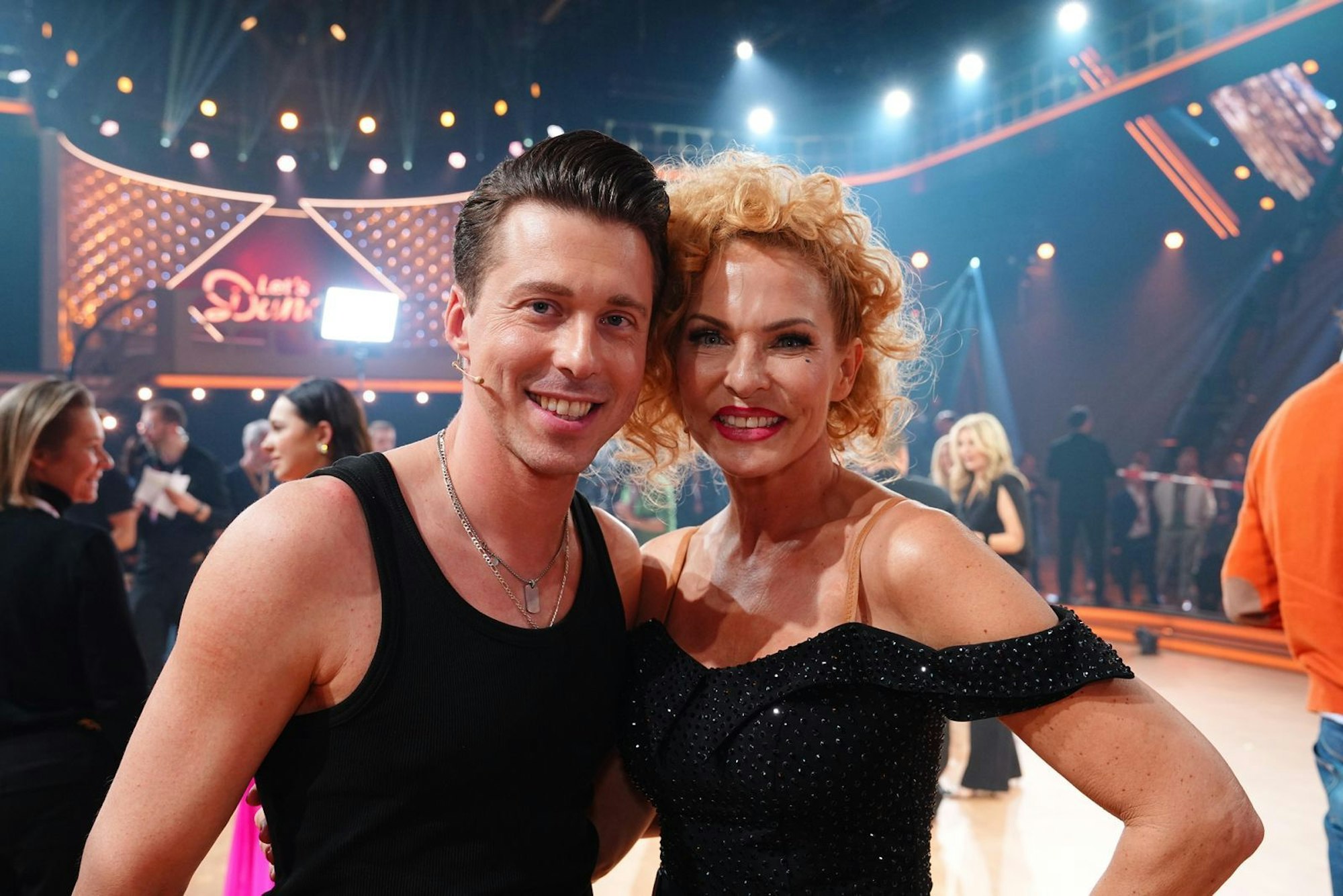 Für Sonya Kraus and Valentin Lusin ist nach der ersten Show bereits wieder Schluss mit „Let's Dance“. (Bild: RTL / Stefan Gregorowius)