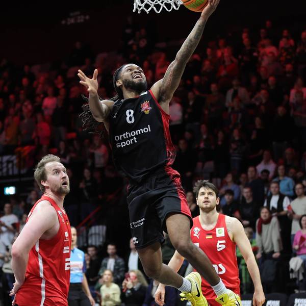 18.01.2026 - Basketball - Saison 2025 2026 - 2. Bundesliga Pro-A - 18. Spieltag: Nürnberg Falcons Basketball Club NBC - Bayer Giants Leverkusen - Sportfoto Zink / DaMa - xdaxmax - Kobe Langley 8, Bayer Giants Leverkusen *** 18 01 2026 Basketball Season 2025 2026 2 Bundesliga Pro A 18 Matchday Nuremberg Falcons Basketball Club NBC Bayer Giants Leverkusen Sportfoto Zink DaMa xdaxmax Kobe Langley 8, Bayer Giants Leverkusen