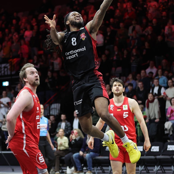 18.01.2026 - Basketball - Saison 2025 2026 - 2. Bundesliga Pro-A - 18. Spieltag: Nürnberg Falcons Basketball Club NBC - Bayer Giants Leverkusen - Sportfoto Zink / DaMa - xdaxmax - Kobe Langley 8, Bayer Giants Leverkusen *** 18 01 2026 Basketball Season 2025 2026 2 Bundesliga Pro A 18 Matchday Nuremberg Falcons Basketball Club NBC Bayer Giants Leverkusen Sportfoto Zink DaMa xdaxmax Kobe Langley 8, Bayer Giants Leverkusen
