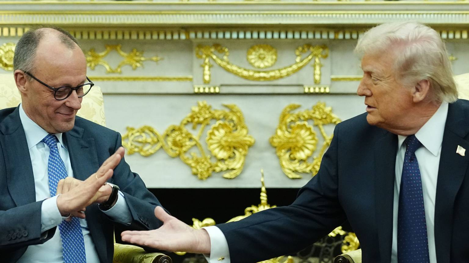 Demonstration guten Einvernehmens: Bundeskanzler Friedrich Merz (links) war am 3. März zu Besuch im Weißen Haus bei US-Präsident Donald Trump. Thema Nummer eins: der Iran-Krieg.