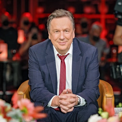 Jörg Kachelmann anläßlich der Aufzeichnung der MDR - Talkshow Riverboat