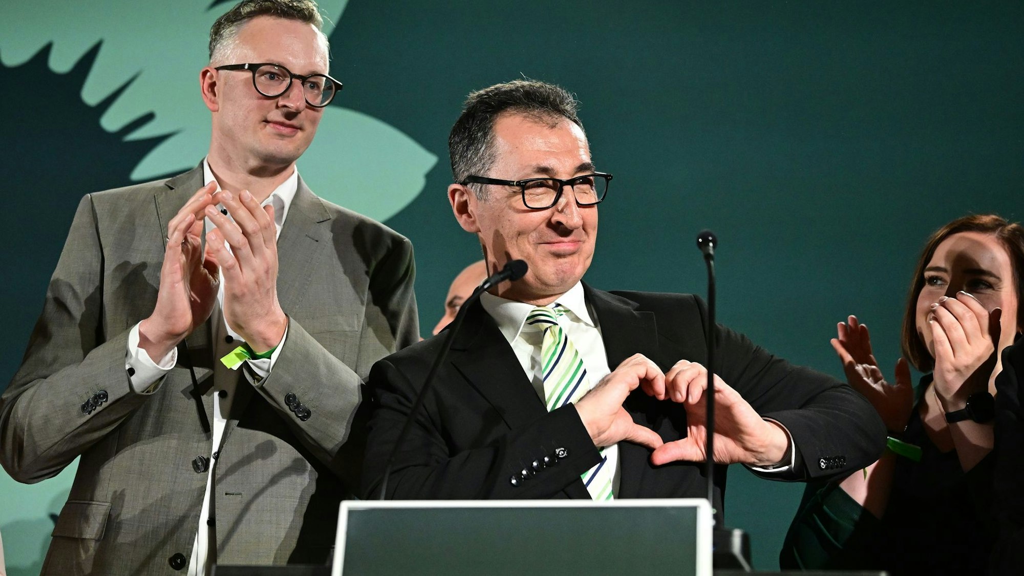 Wahlsieger Cem Özdemir bescheinigte seinen Grünen eine «fulminante Aufholjagd».