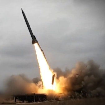 Ein Screenshot aus einem Video des Flamingo-Herstellers Fire Point soll die neue FP-7 beim Start zeigen.