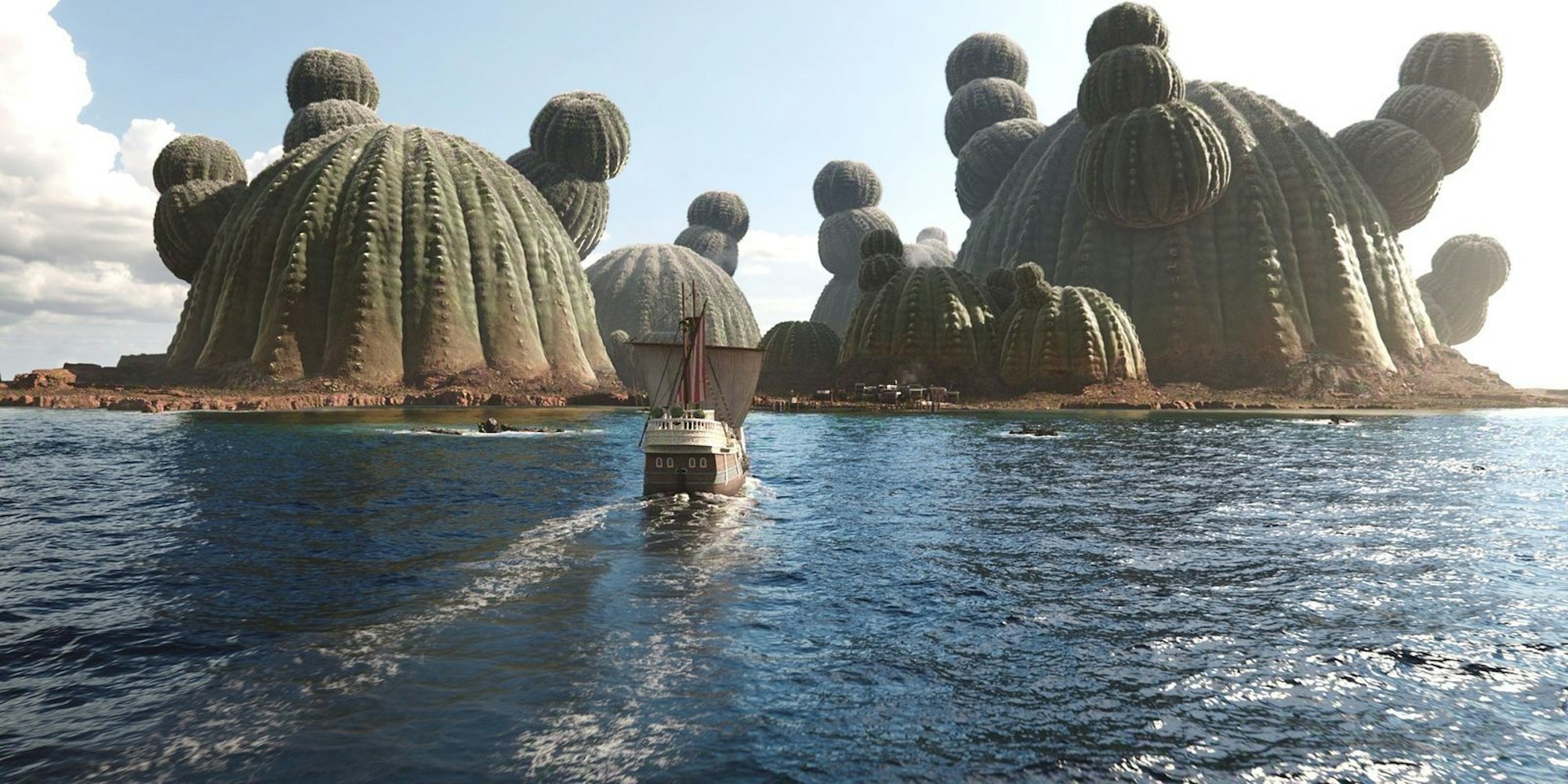 Neue Schauplätze, neue Abenteuer: Die zweite Staffel von „One Piece“ führt unter anderem zu den Kaktus-Inseln. (Bild: © Netflix)