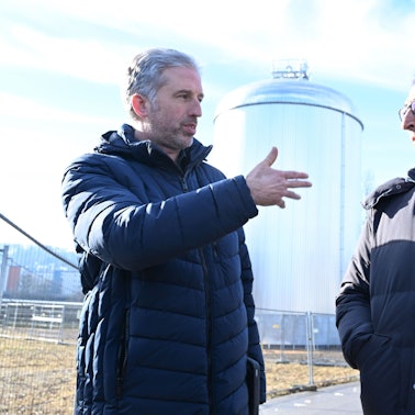 Der Tübinger Oberbürgermeister Boris Palmer (parteilos, l.) und Cem Özdemir, (Bündnis 90/Die Grünen) im Januar