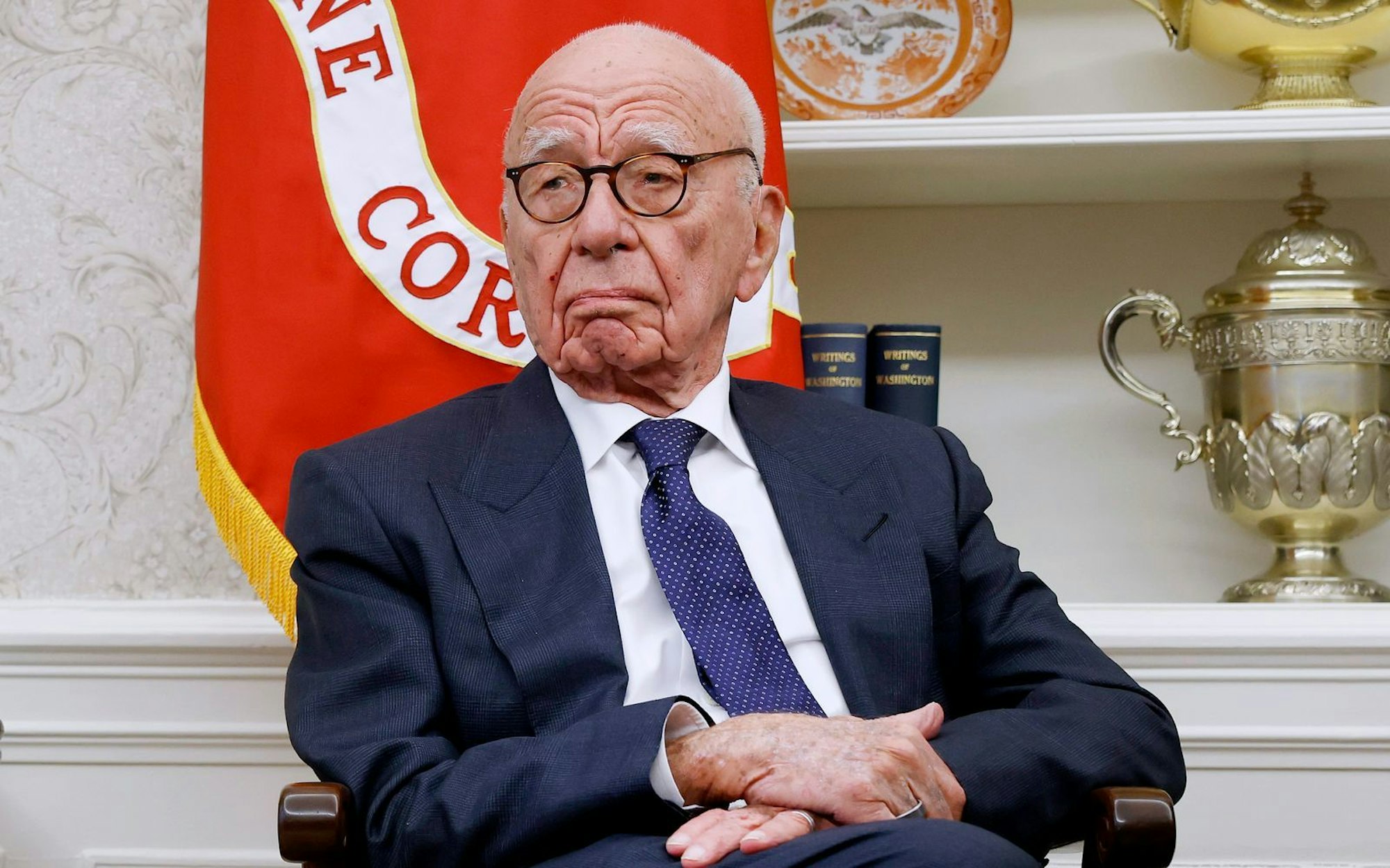 Stammgast im Weißen Haus: Rupert Murdoch half zweimal dabei, Donald Trump zum US-Präsidenten zu machen. (Bild: Anna Moneymaker/Getty Images)