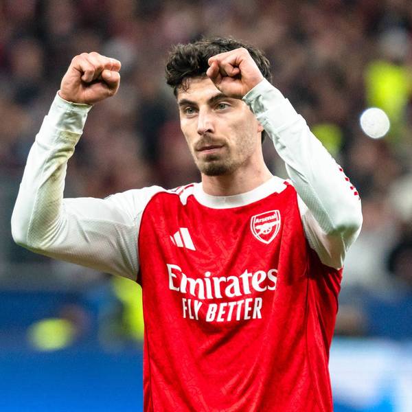 UEFA Champions League 2025/2026 Bayer 04 Leverkusen vs. Arsenal, Achtelfinale, Round of 16 - Hinrunde, Mittwoch, 11.03.2026 BayArena Nordrhein-Westfalen, Deutschland Tor zum 1:1 durch Kai Havertz Arsenal, 29 Jubel/Freude/Emotionen/Torjubel *** UEFA Champions League 2025 2026 Bayer 04 Leverkusen vs Arsenal, Round of 16 First Round, Wednesday, 11 03 2026 BayArena Nordrhein Westfalen, Germany Goal for 1 1 by Kai Havertz Arsenal, 29 Cheers Joy Emotions Goal celebration Copyright: xCelinaxLeiersx