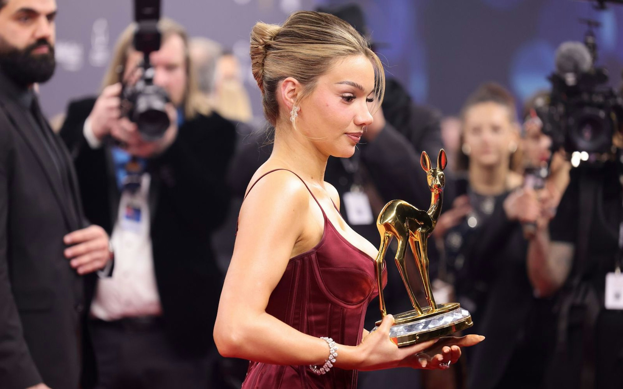 2024 gewann Shirin David den Bambi. (Bild: Getty Images / Andreas Rentz)