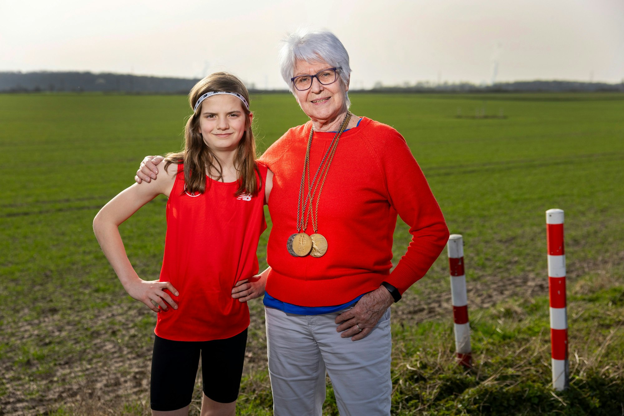 Heide Ecker-Rosendahl hat 1972 in München zweimal Gold und einmal Silber gewonnen. Lukas Börnemeyer möchte auch mal Olympionike werden, gern bei Spielen in Köln-Rhein-Ruhr.