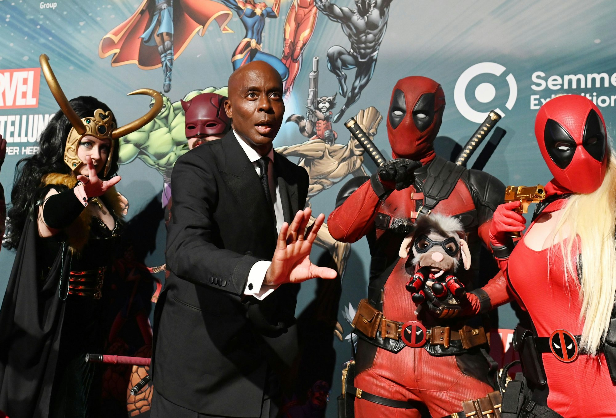 Zur Eröffnung der „Marvel“-Ausstellung im Odysseum kam 2025 Bruce Darnell.