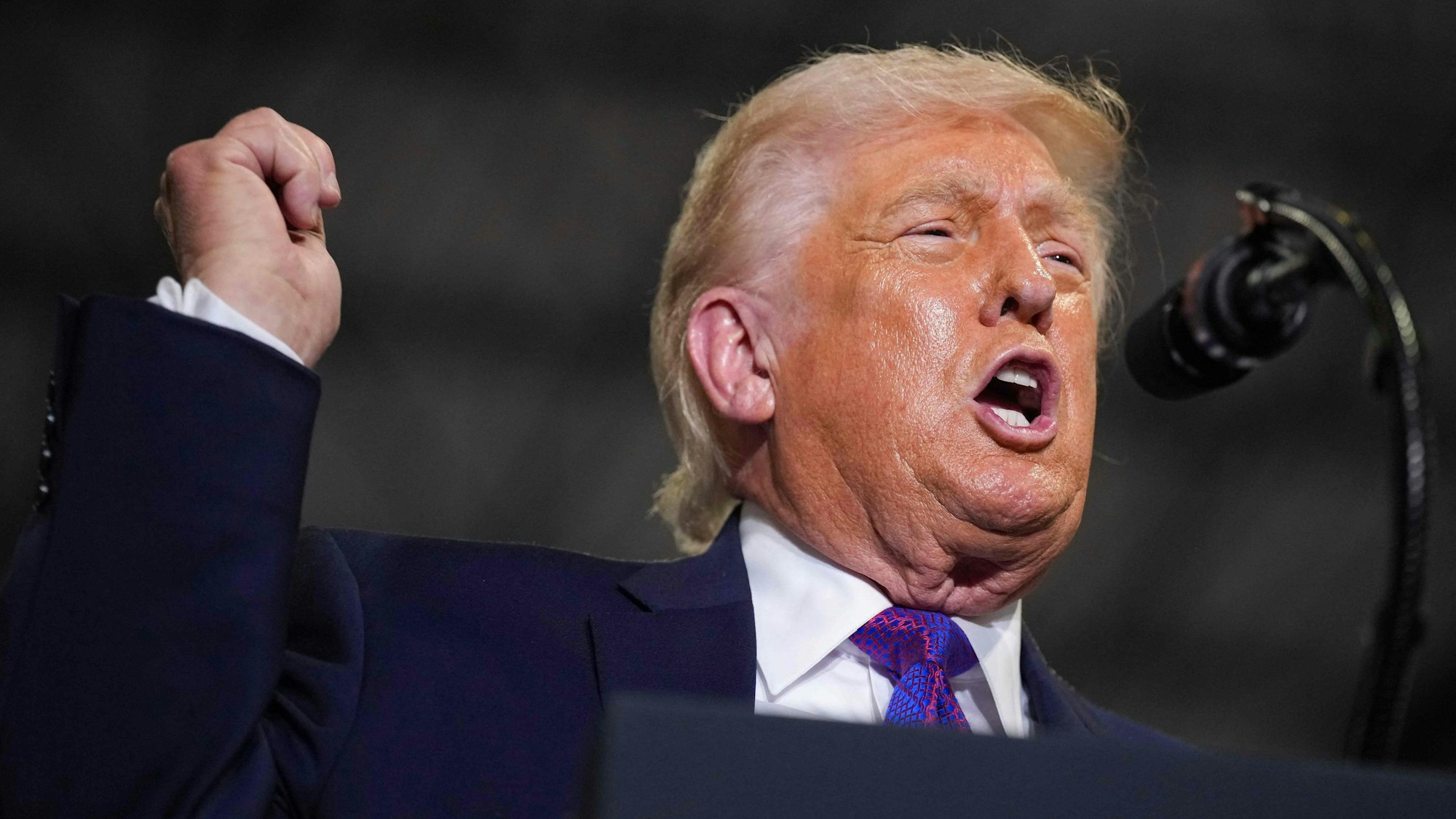 US-Präsident Donald Trump bei seinem Auftritt in Kentucky. (Archivbild)