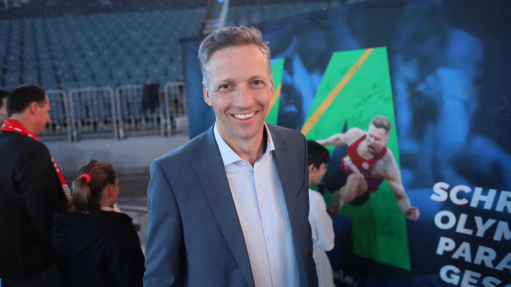 Sebastian Schulte, Vorstandsvorsitzender der Deutz AG beim Start der Olympia-Bewerbung von Köln-Rhein-Ruhr