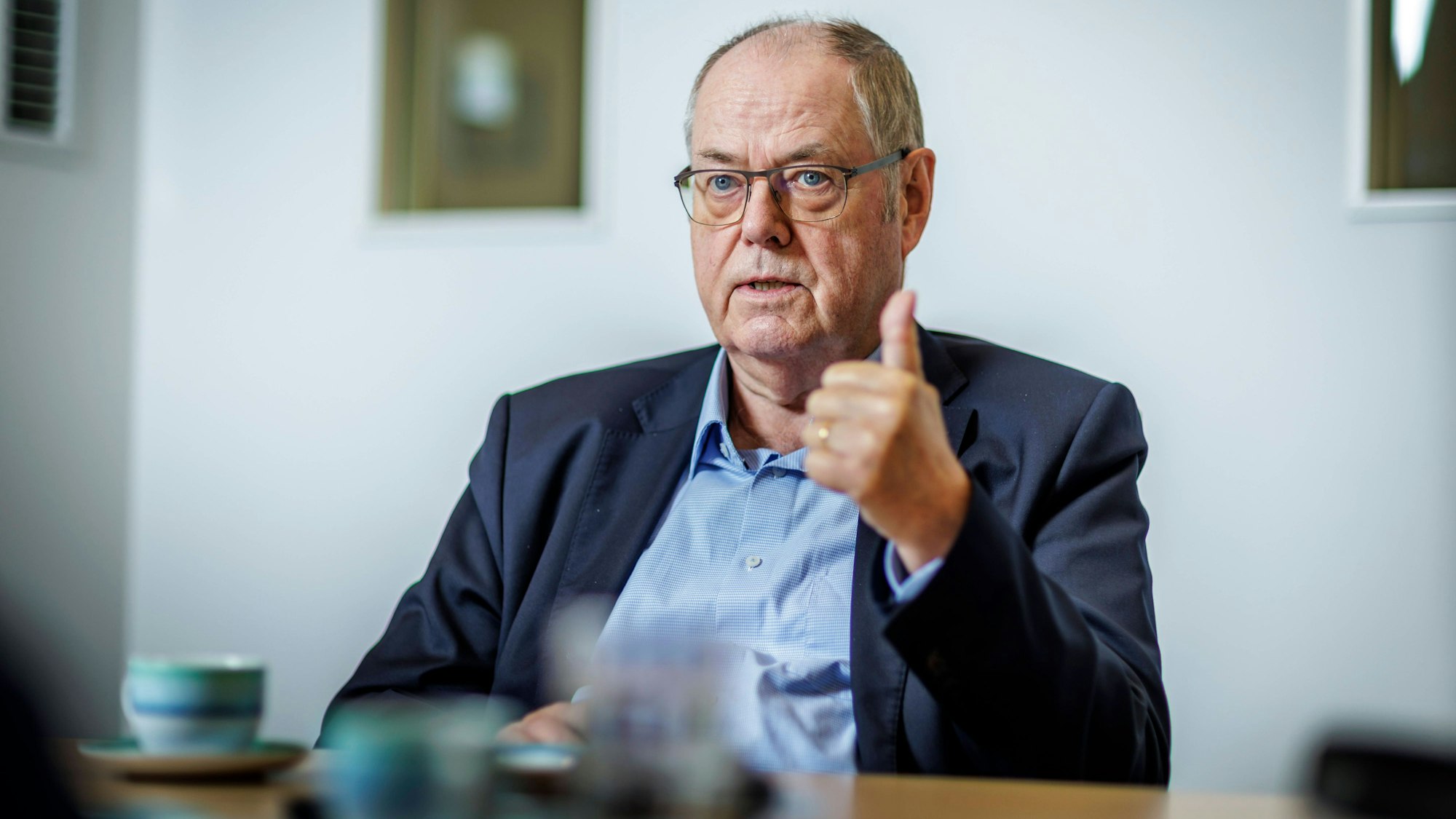Peer Steinbrück setzt sich für die Olympia-Bewerbung Köln-Rhein-Ruhr ein. Copyright: IMAGO/Thomas Koehler