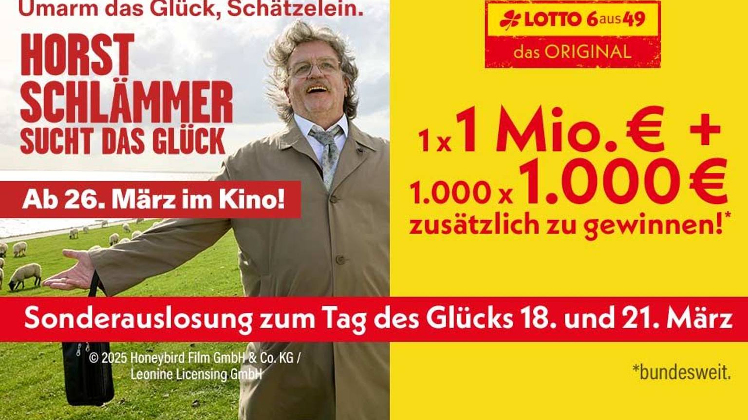 124556 lotto 6aus49 Tag des Glücks Horst Schlämmer Gewinnspiel App
