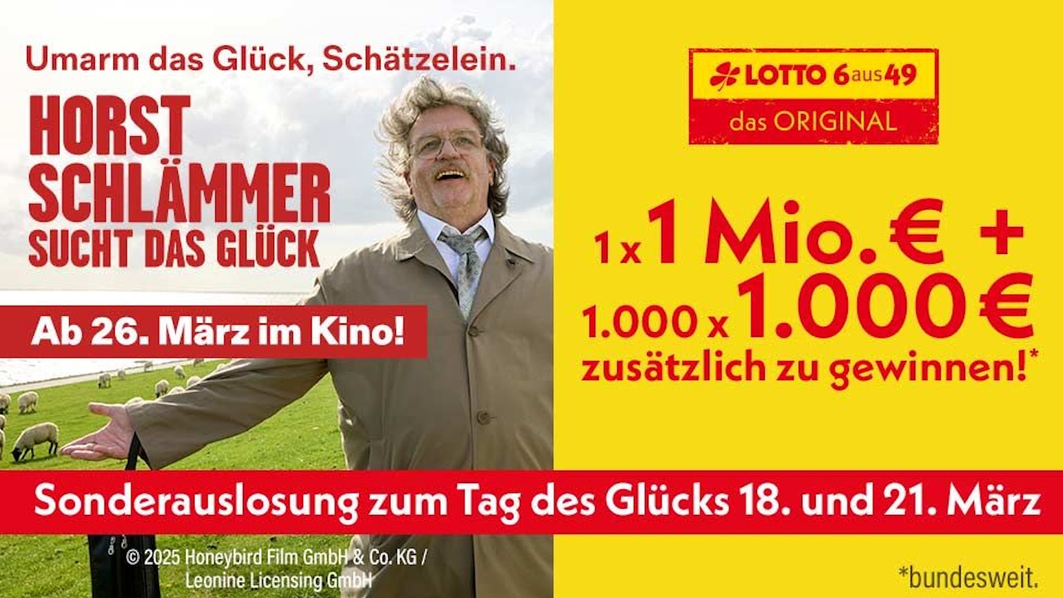 124556 lotto 6aus49 Tag des Glücks Horst Schlämmer Gewinnspiel App