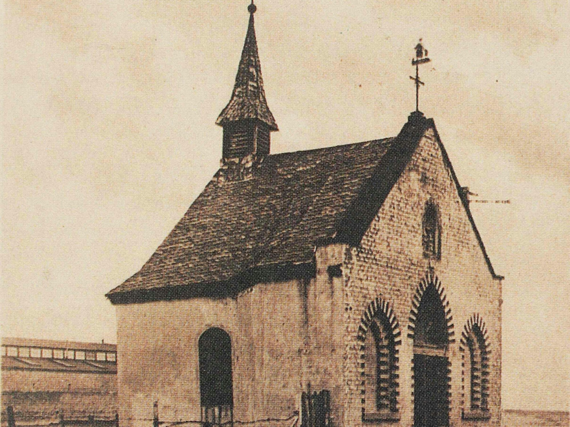 Die Bickendorfer Rochuskapelle im Jahr 1925.