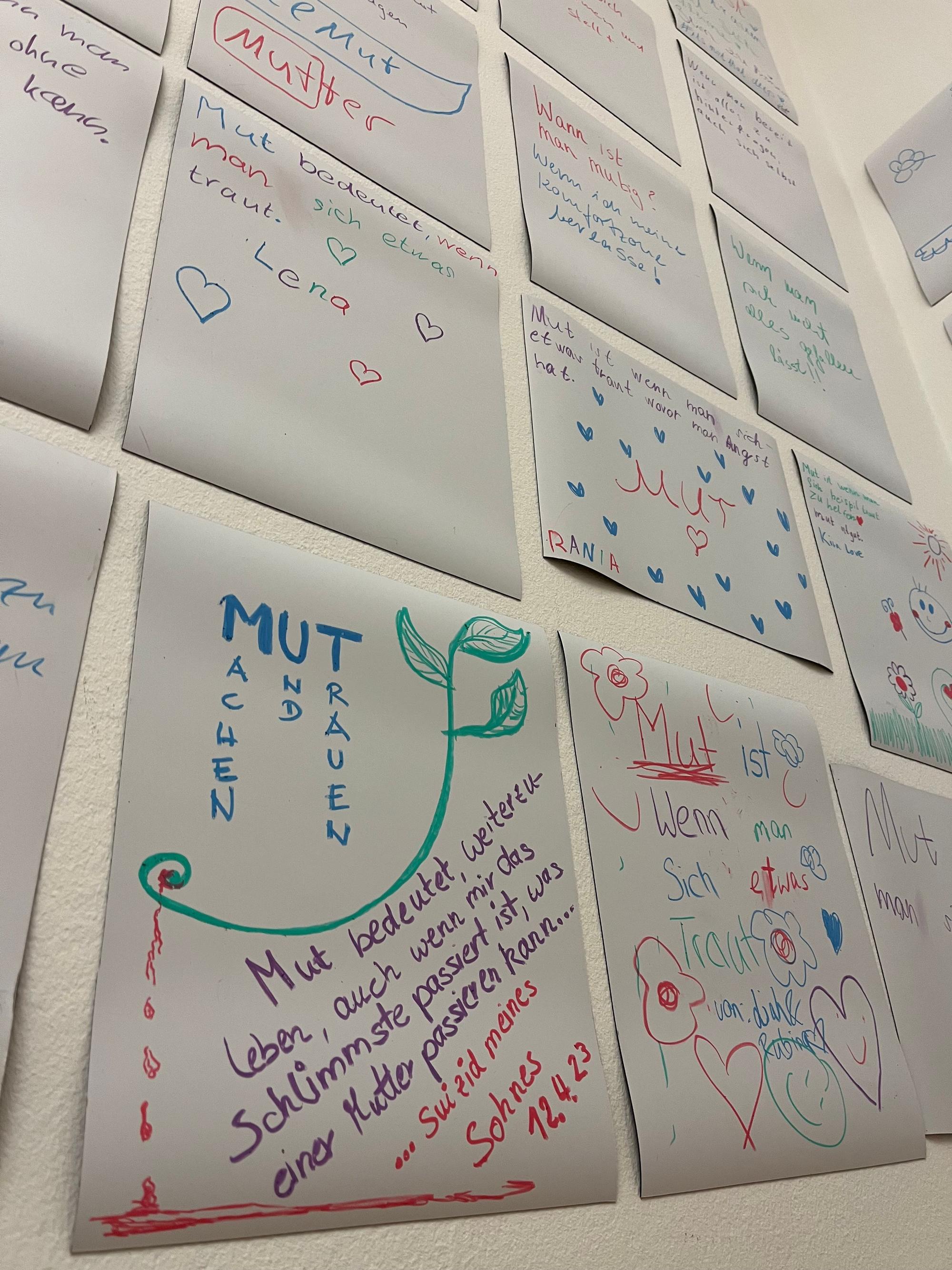 Persönliche Mitteilungen zum Thema „Mut“