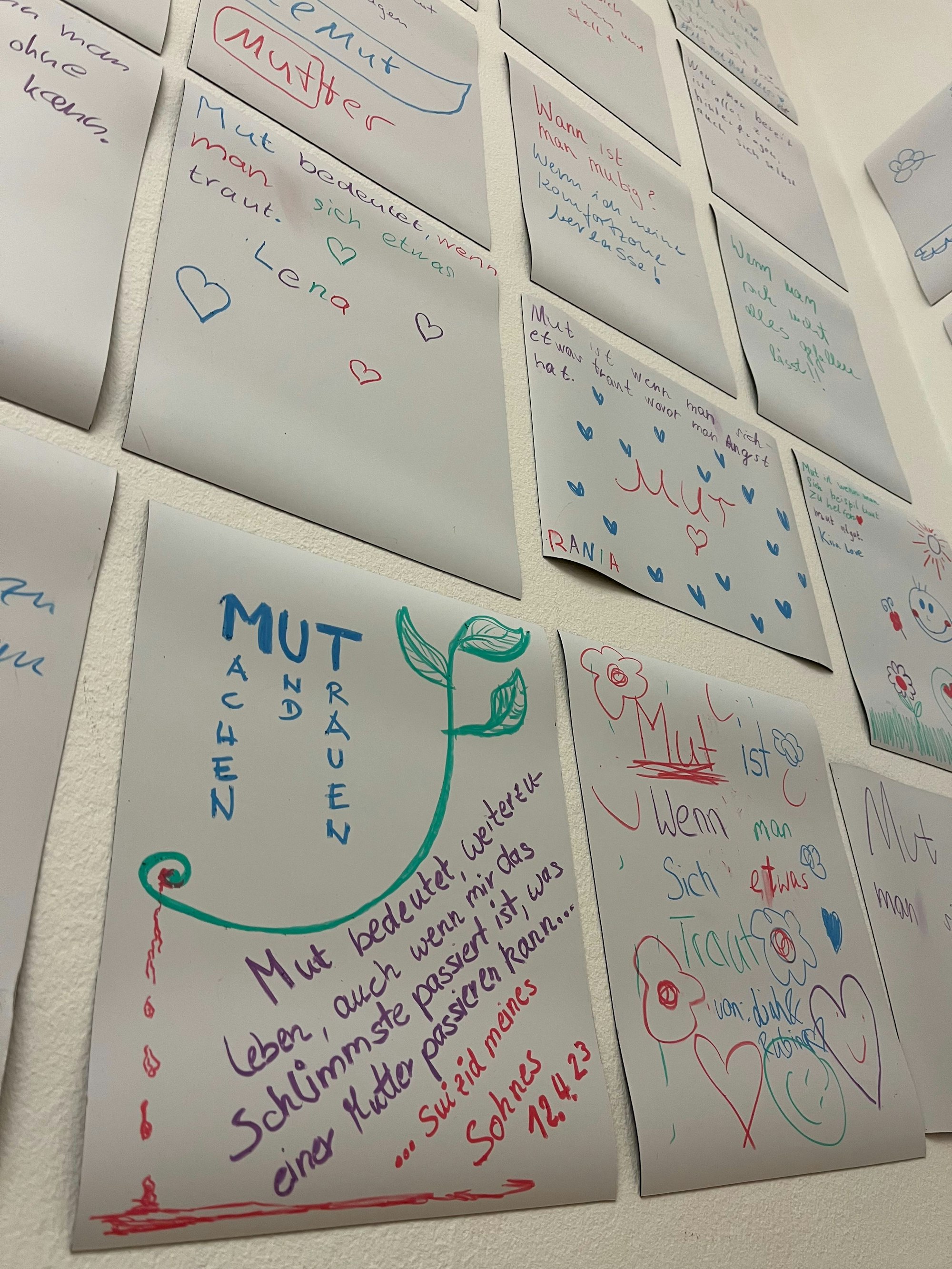 Persönliche Mitteilungen zum Thema „Mut“