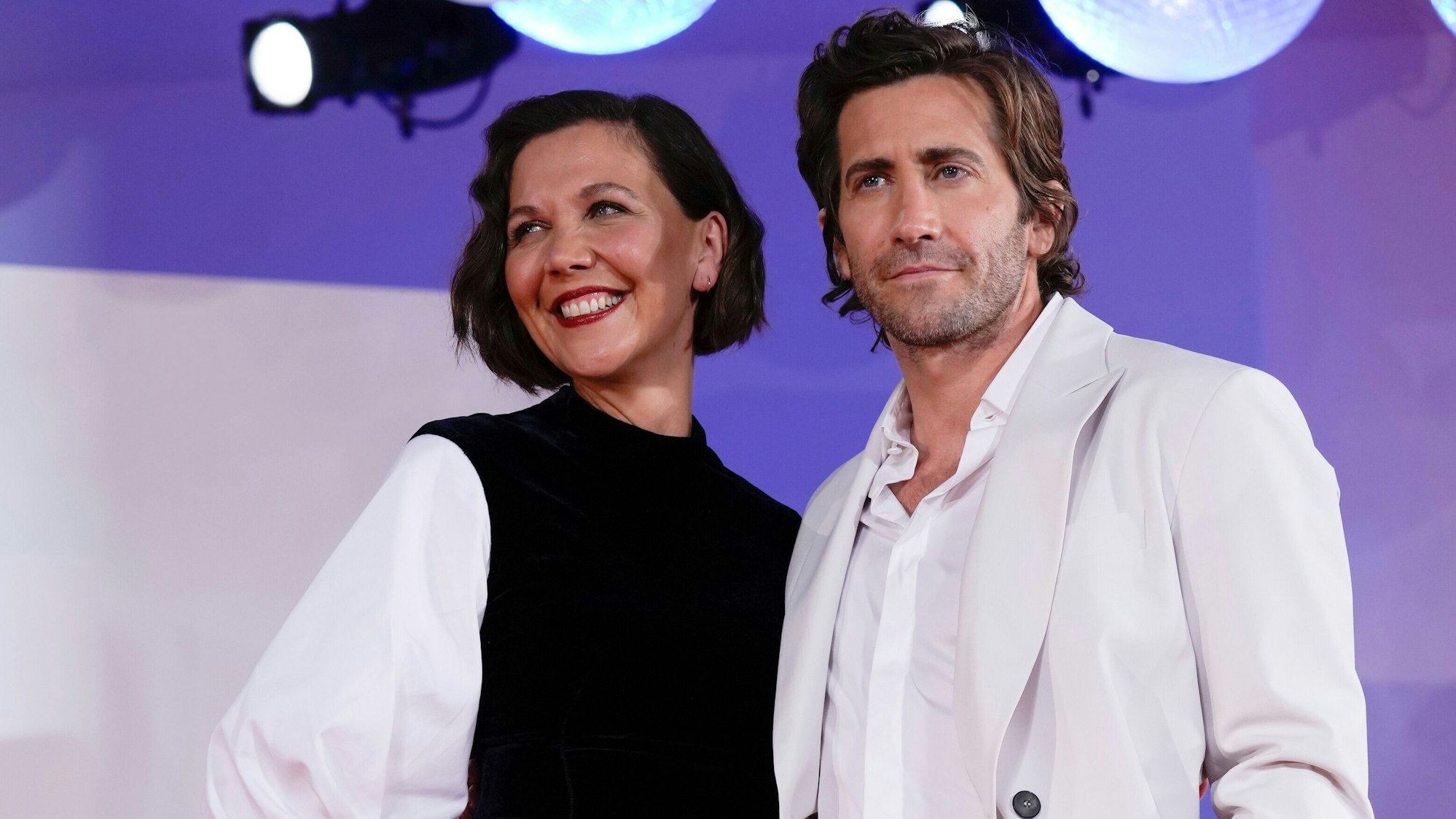 Maggie Gyllenhaal und Jake Gyllenhaal bei einer Filmpremiere.