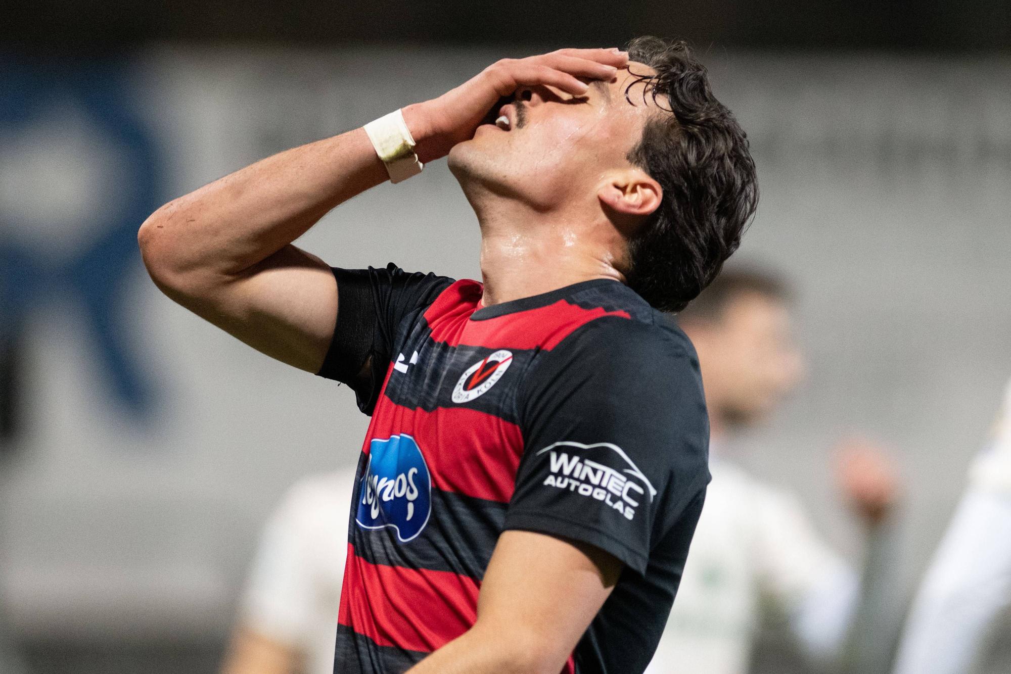 Marco Pledl 5 FC Viktoria Koeln ärgert sich über vergebene Torchance, FC Viktoria Koeln vs. TSV 1860 Muenchen, Fussball, 3. Liga, 28. Spieltag, 2025/2026, 06.03.2026 DFB regulations prohibit any use of photographs as image sequences and/or quasi-video Koeln Nordrhein-Westfalen Deutschland *** Marco Pledl 5 FC Viktoria Koeln annoyed about missed goal chance, FC Viktoria Koeln vs TSV 1860 Muenchen, Fußball, 3 Liga, 28 Spieltag, 2025 2026, 06 03 2026 DFB regulations prohibit any use of photographs as image sequences and or quasi video Koeln Nordrhein Westfalen Germany Copyright: xkolbert-press/MarkusxVerwimpx
