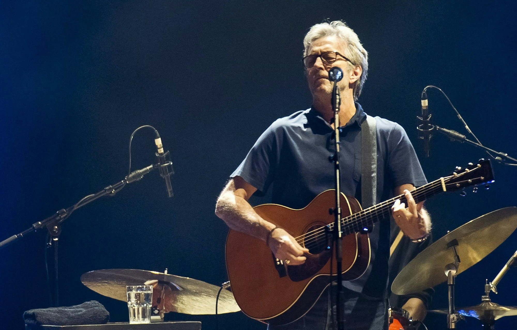 Eric Clapton bei einem Konzert in Frankfurt.