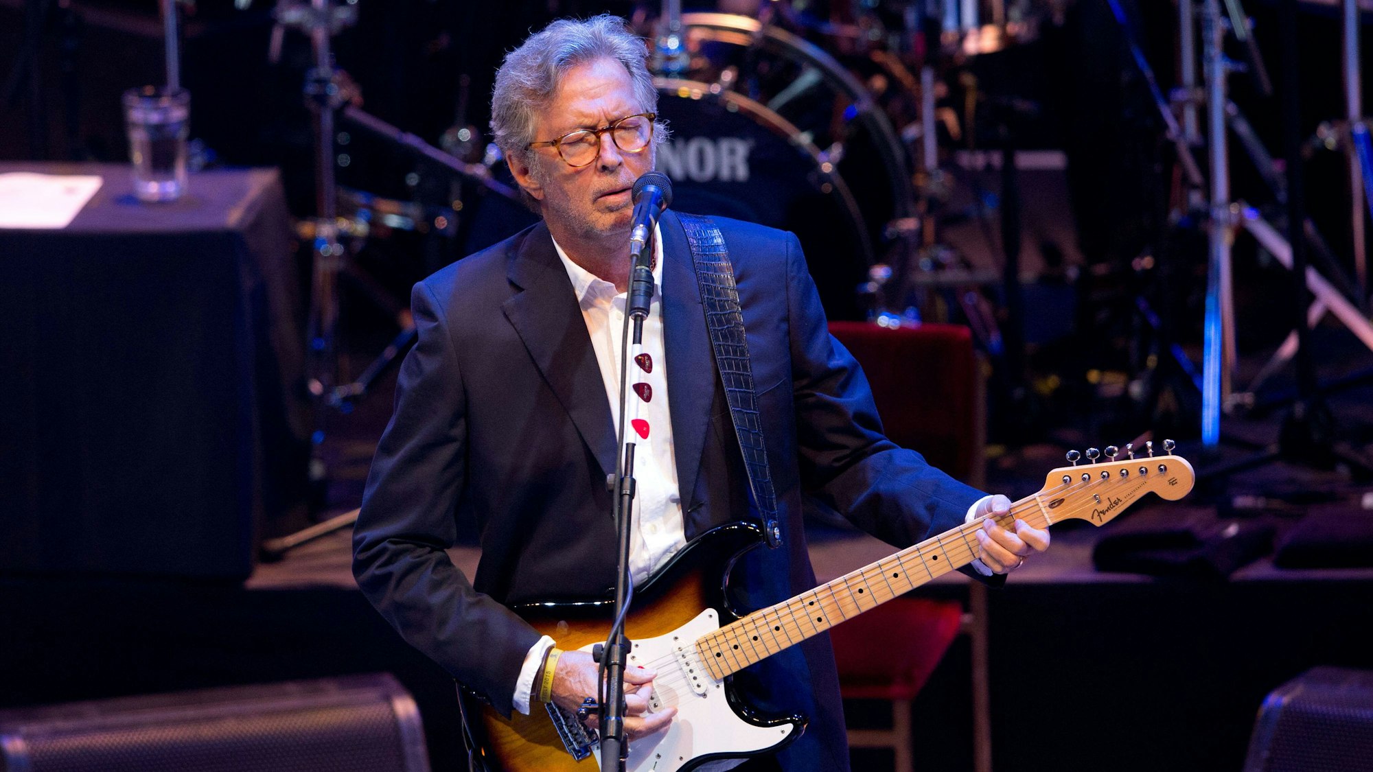 Eric Clapton bei einem Auftritt.