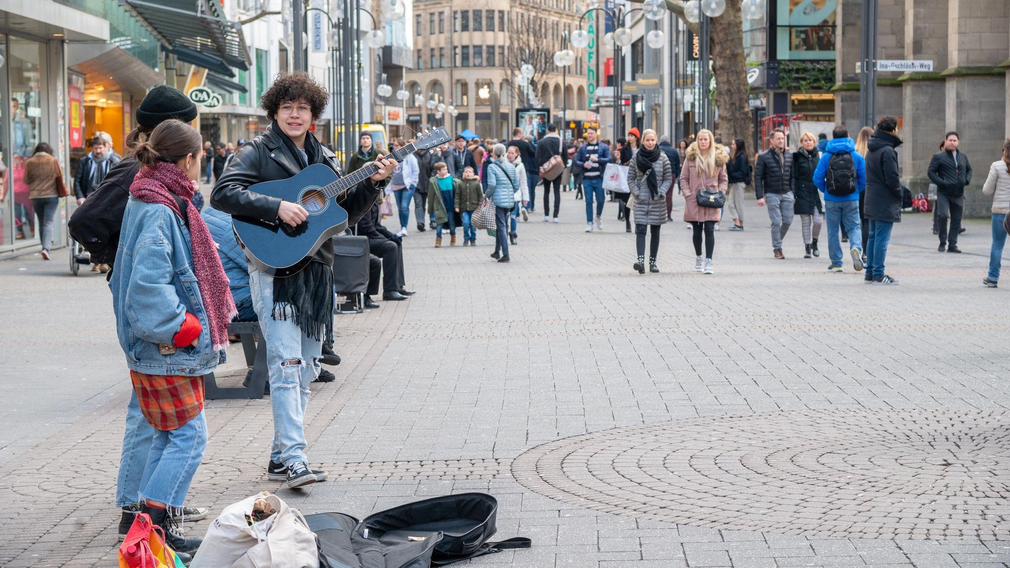 Straßenmusik in der Schildergasse