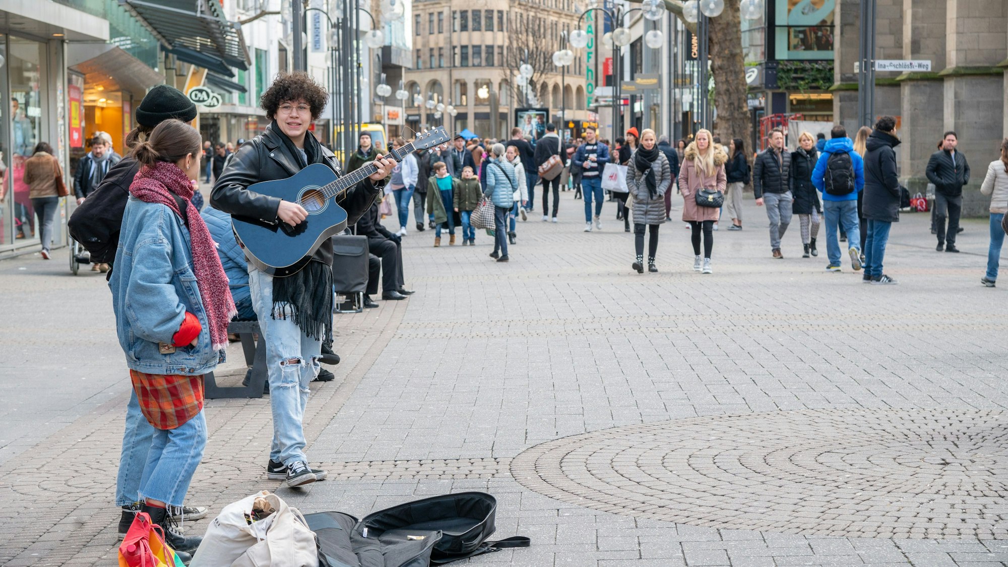 Straßenmusik in der Schildergasse