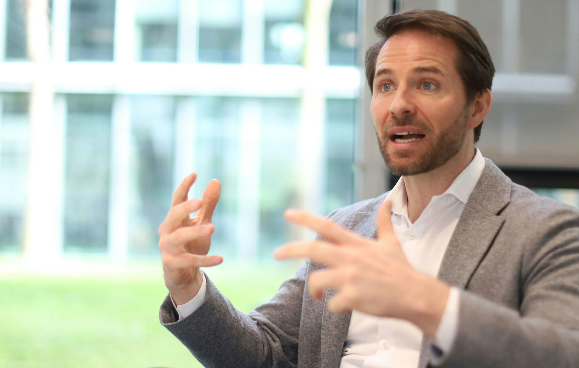 16.03.2026, Köln: Christoph Weigler ist der Geschäftsführer des Fahrdienstvermittlers Uber in Deutschland. Foto: Arton Krasniqi