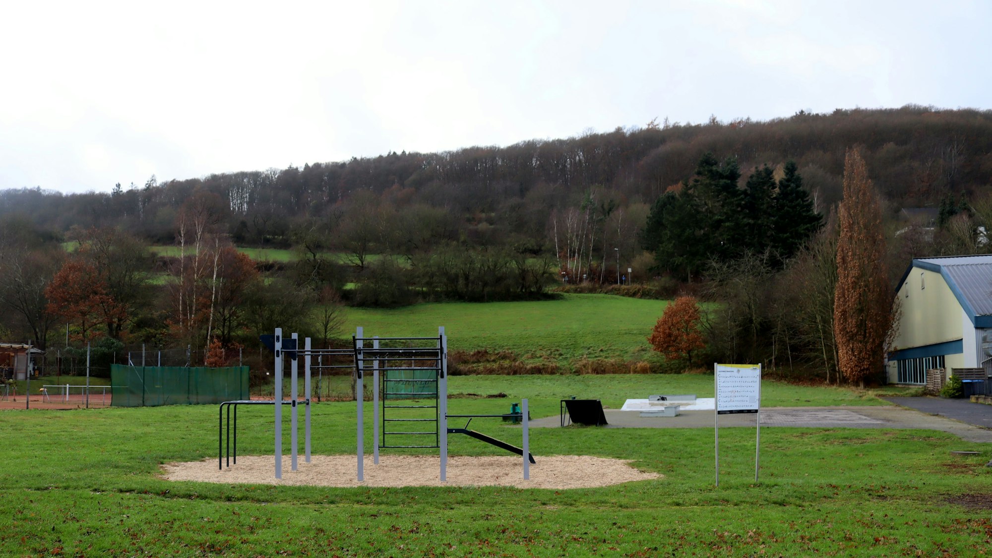 Das Bild zeigt den Hang, an dem die Grundschule Bad Münstereifel ursprünglich vorgesehen war.