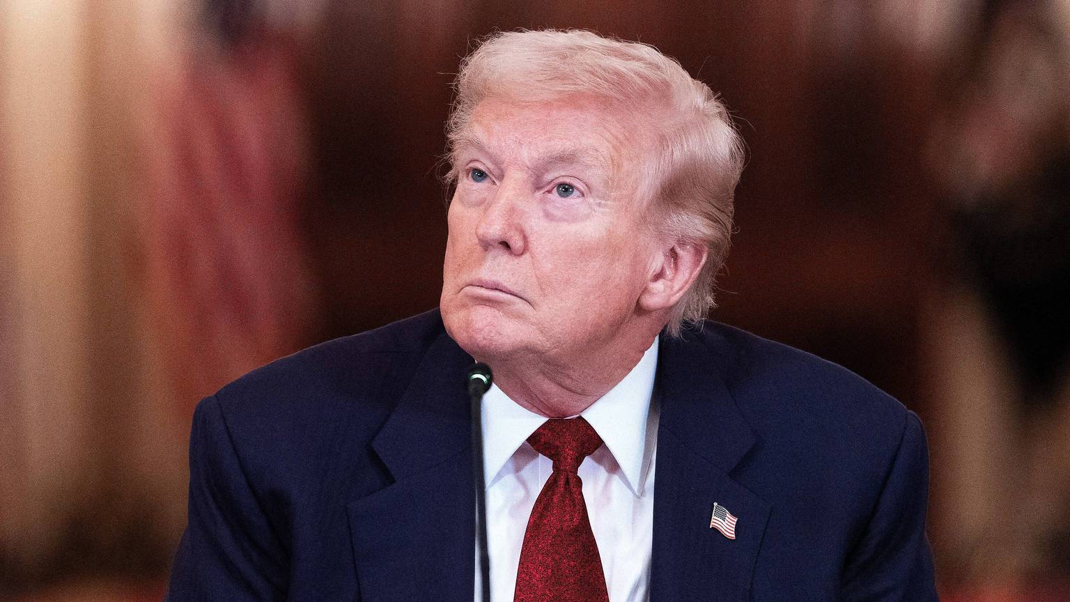 US-Präsident Donald Trump bei einer Pressekonferenz. (Archivbild)