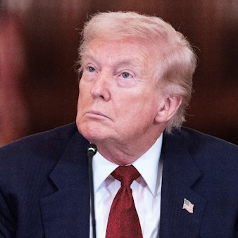 US-Präsident Donald Trump bei einer Pressekonferenz. (Archivbild)