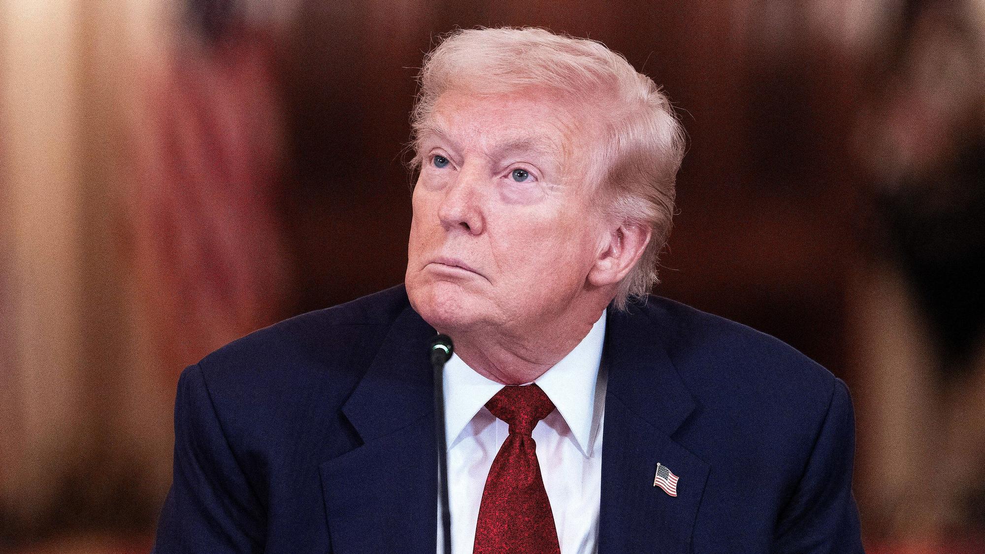 US-Präsident Donald Trump bei einer Pressekonferenz. (Archivbild)