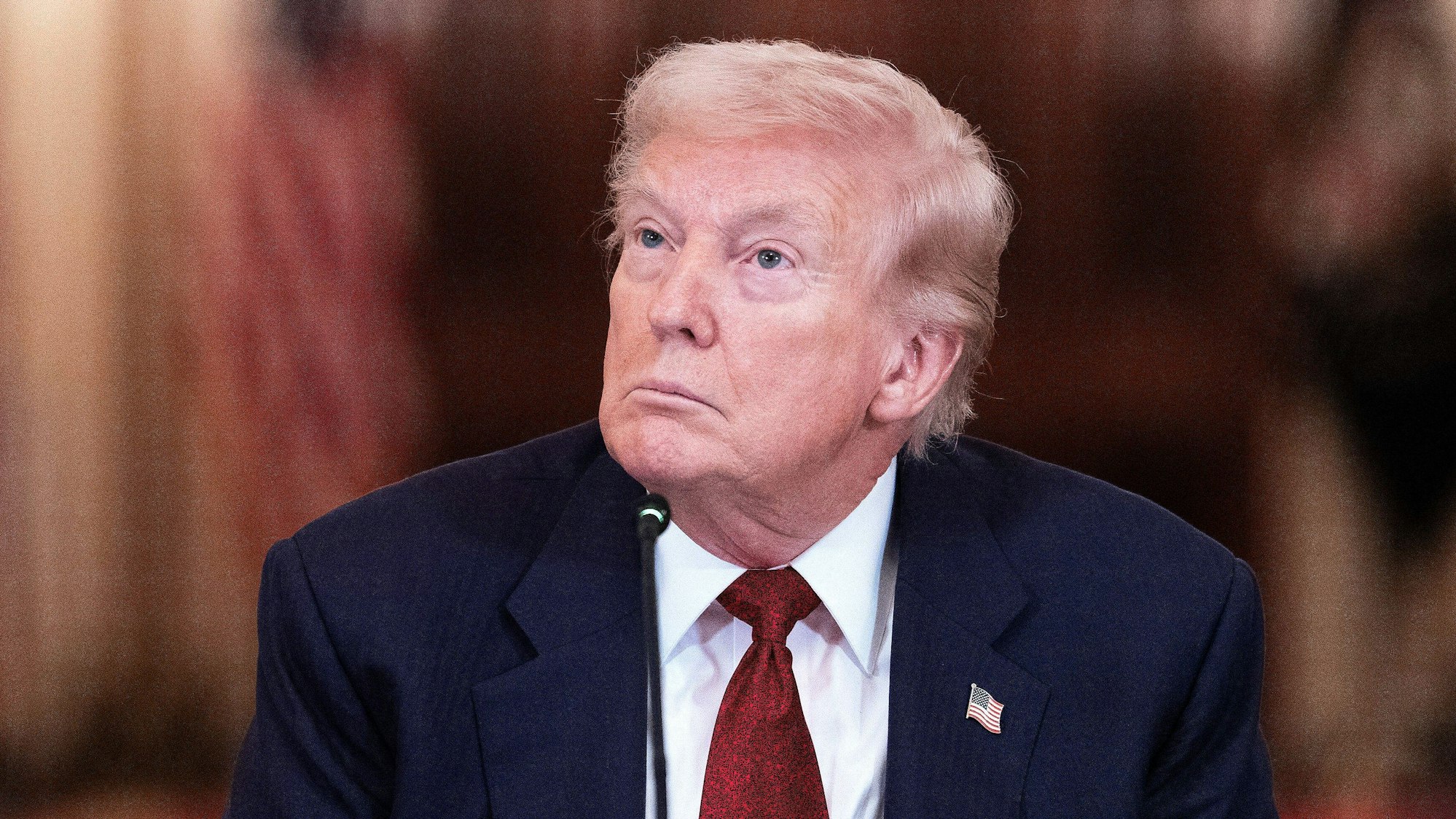 US-Präsident Donald Trump bei einer Pressekonferenz. (Archivbild)