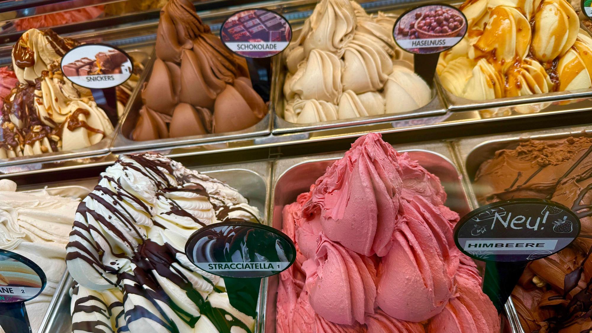 Leckere Eissorten.