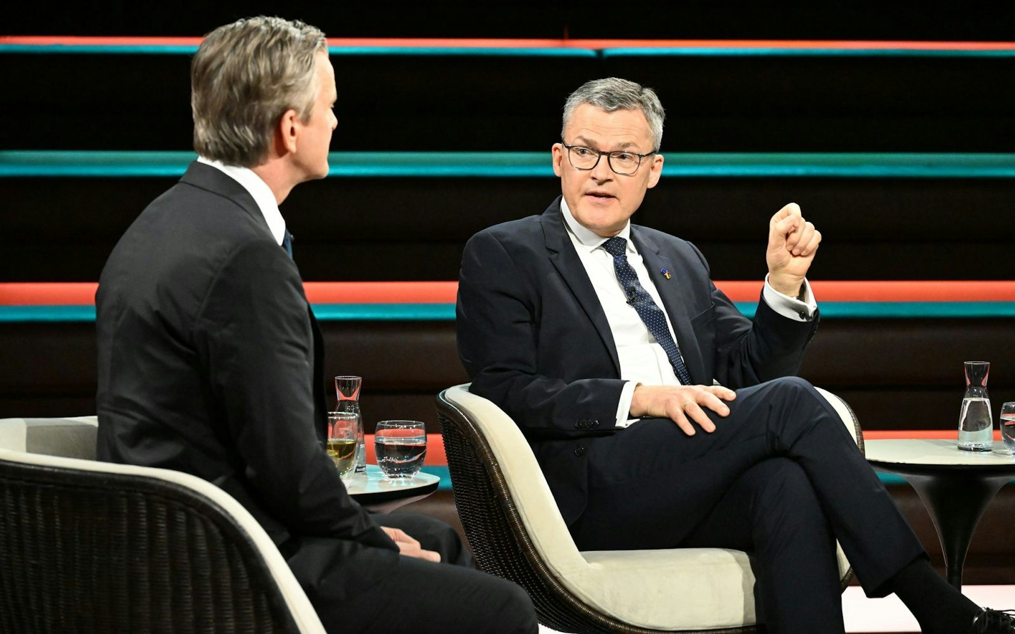 CDU-Politiker Roderich Kiesewetter stritt am Dienstagabend mit Markus Lanz über den Krieg im Nahen Osten. (Bild: ZDF / Cornelia Lehmann)