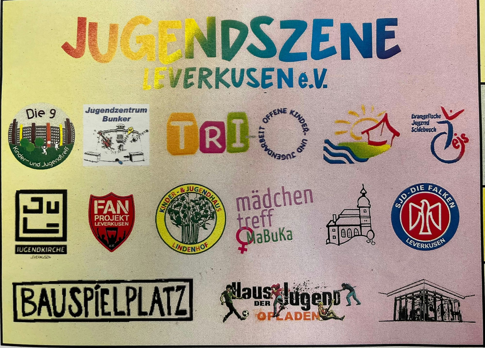 Das Logo des neuen Vereins Jugendszene Leverkusen