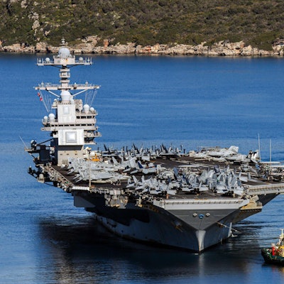 Der „USS Gerald R. Ford“ ist bei einem Brand stark beschädigt worden (Archivbild vom 26. Februar).