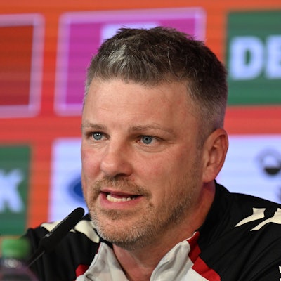 19.03.2026, xophax, Fussball 1.Bundesliga, 1.FC Koeln Derby . Pressekonferenz vor dem Spiel gegen Bor.Mönchengladbach. Trainer Lukas Kwasniok 1.FC Köln Koeln *** 19 03 2026, xophax, Soccer 1 Bundesliga, 1 FC Koeln Derby Press conference before the match against Bor Mönchengladbach Coach Lukas Kwasniok 1 FC Köln Koeln