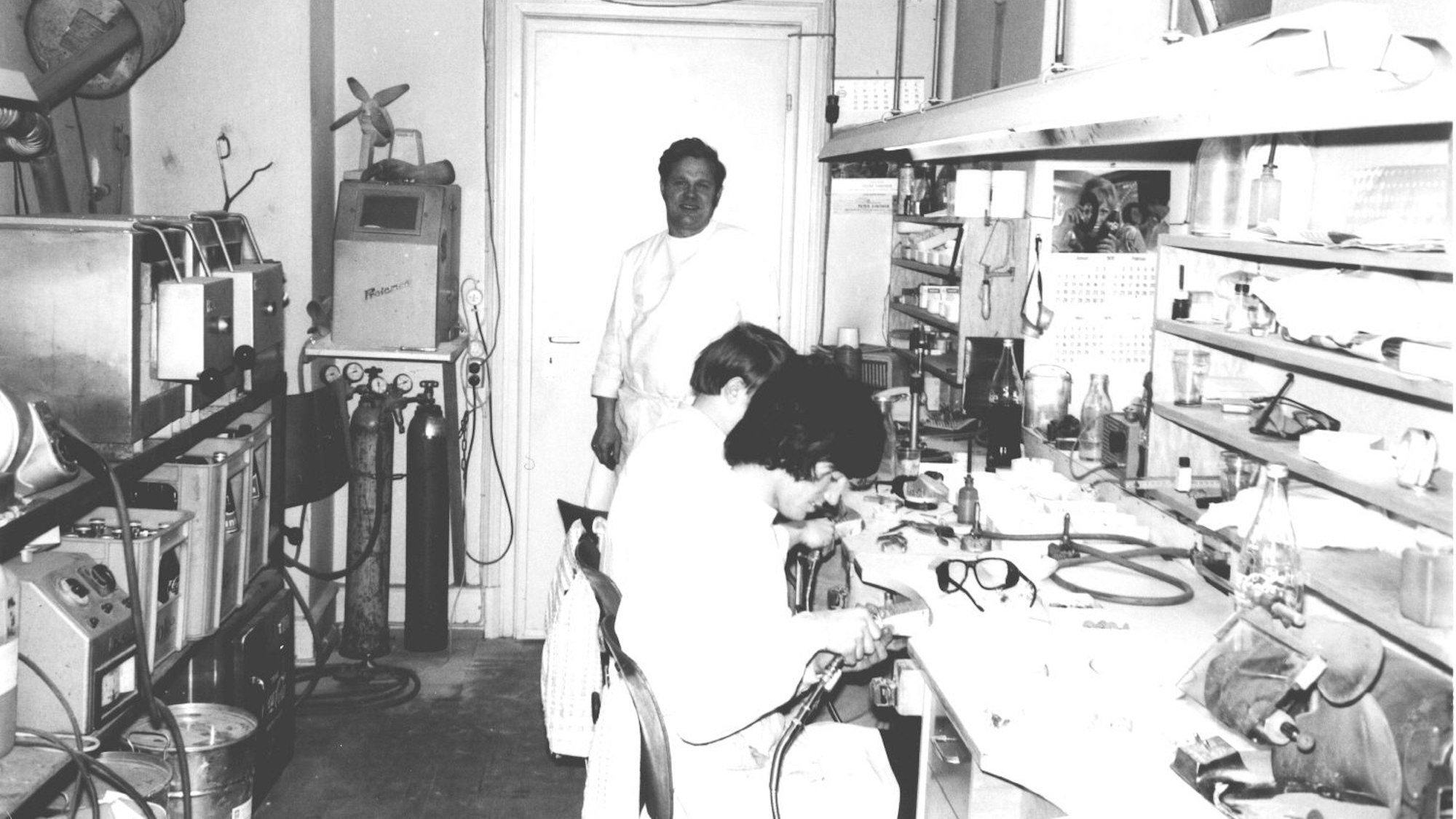 Das Dental-Labor Fuhr in den 1960er Jahren