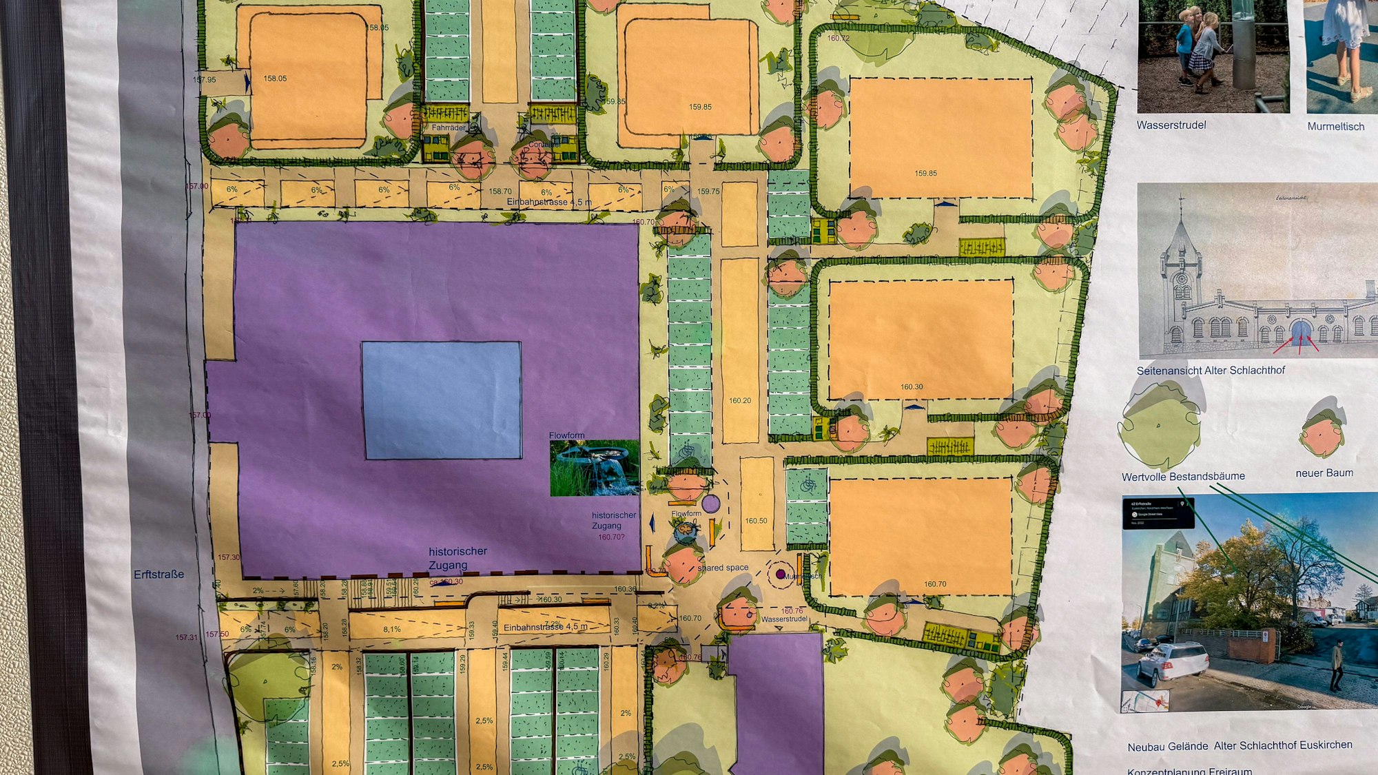 Das Bild zeigt die geplante Entwicklung des Schlachthof Areals.