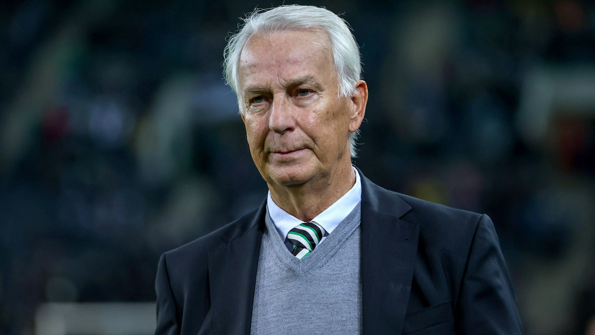 07.12.2024, Fußball, Borussia Mönchengladbach - Borussia Dortmund, 1. Fußball Bundesliga, Borussia-Park, Saison 2024 2025: Präsident Rainer Bonhof Bor. Mönchengladbach DFB regulations prohibit any use of photographs as image sequences and or quasi-video. Nordrhein-Westfalen Deutschland *** 07 12 2024, Football, Borussia Mönchengladbach Borussia Dortmund, 1 Football Bundesliga, Borussia Park, Season 2024 2025 President Rainer Bonhof Bor Mönchengladbach DFB regulations prohibit any use of photographs as image sequences and or quasi video North Rhine-Westphalia Germany