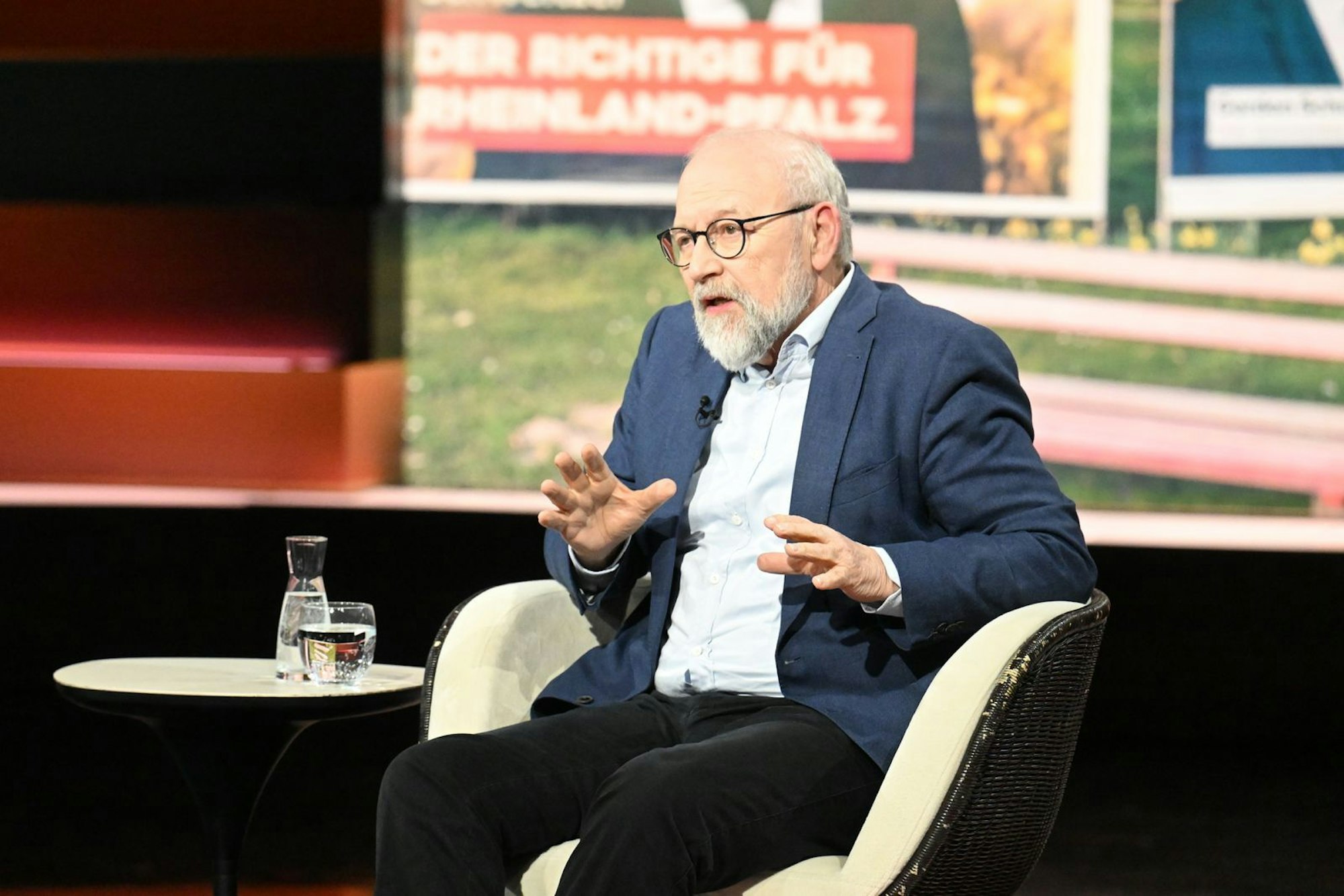 Politikwissenschaftler Herfried Münkler störte sich an der Sprache vieler Politiker: „Es ist die Feigheit der Politik, der Wirklichkeit ins Auge zu schauen.“ (Bild: ZDF/Cornelia Lehmann)